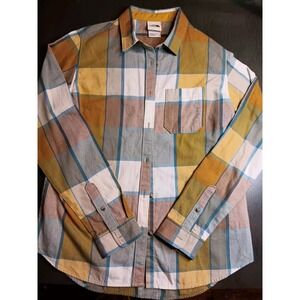 The North Face Long Sleeve Button Up Roll Tab Sleeve Shirt Multi Plaid L Women